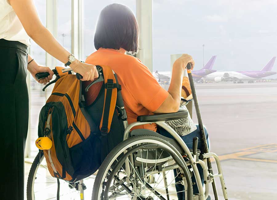 Domestic Travel via Wheelchair